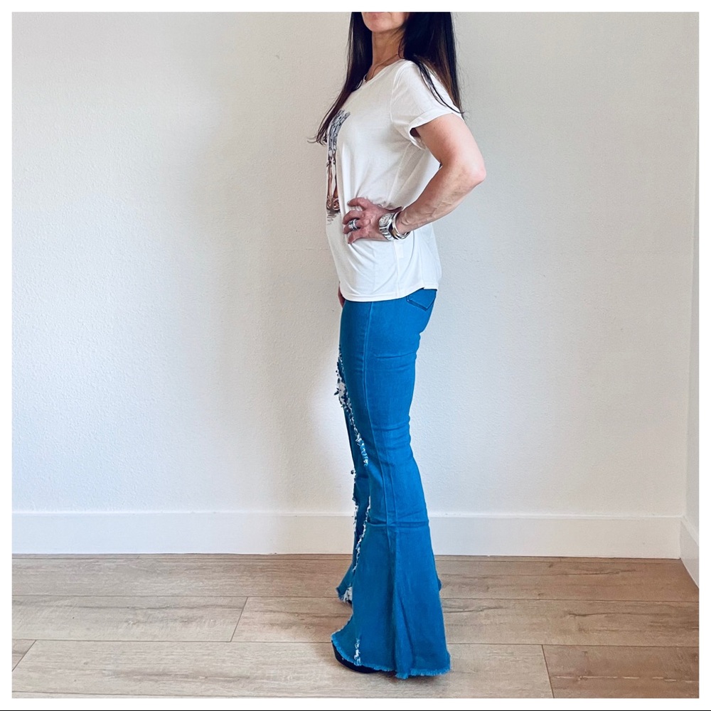 Absolutely Fabulous flared Bell bottom jeans - Picture 3 of 3